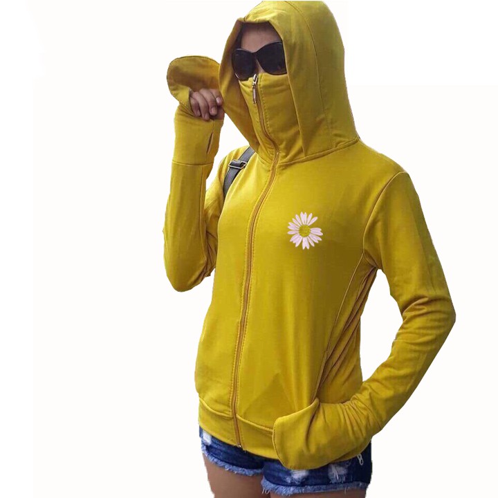Áo khoác chống nắng cao cấp xuất khẩu 3 trong 1 tay dai khẩu trang