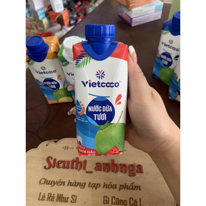 [Mã 66FMCGSALE hoàn 8% đơn 500K] Nước Dừa Tươi Vietcoco 330Ml ( Nhiều Vị)