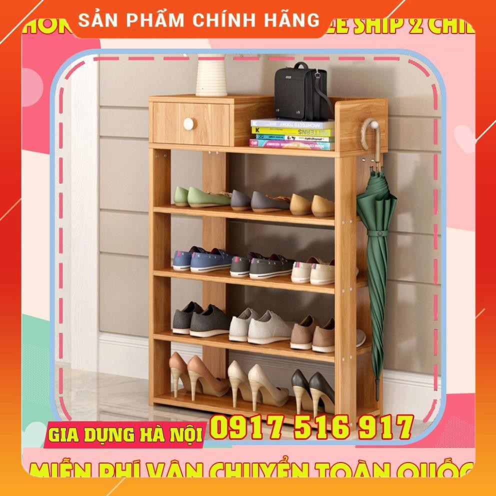 [HÀNG LOẠI 1] Kệ Để Giày 5 Tầng Gỗ Có Ngăn Kéo Homestar Cao Cấp Hando