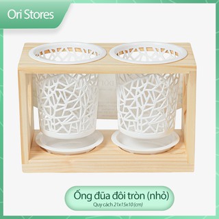 🌿Ống Đựng Đũa Đôi Tròn (Nhỏ) Vạn Thuận.