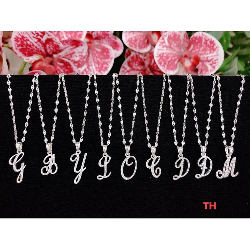 DÂY CHUYỀN BẠC MẶT CHỮ CÁI BẠC TA