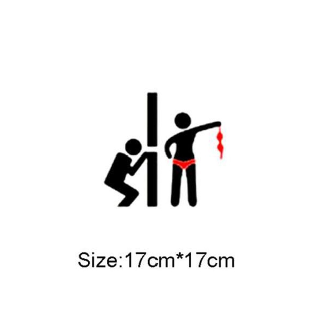 Miếng dán tường toilet vui nhộn cho trang trí