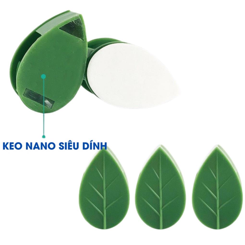 Nẹp Cây Cảnh, Dây Điện Dán Tường Keo Nano Siêu Dính Trang Trí Nhà Cửa Gọn Gàng Với Hình Chiếc Lá Độc Đáo K109