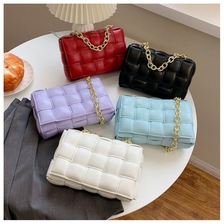 Túi Đeo JASMIN NOIR Chéo Đan Lát Sang Trọng Cho Nữ