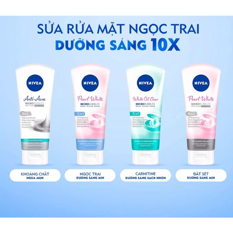 Sữa rửa mặt Nivea nữ 100g
