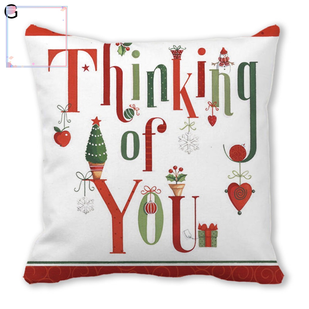 Vỏ Gối Phong Cách Giáng Sinh Xinh Xắn Bảo Vệ
