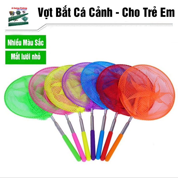 Vợt Bắt Cá Cảnh - Bắt Bướm Kéo Dài - Chuôi Bọc Nhựa