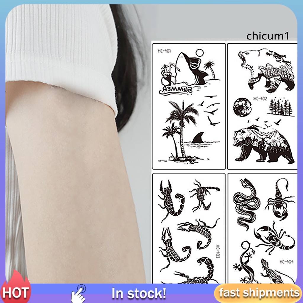 Miếng Dán Hình Xăm Tạm Thời Chống Nước Và Mồ Hôi Dùng Ngoài Trời