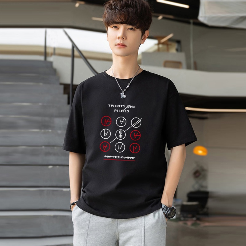 Hai mươi Một Phi Công Nam Nữ Áo Thun Cotton Cực Lớn Tay Ngắn Unisex Áo XXS-4XL 1473