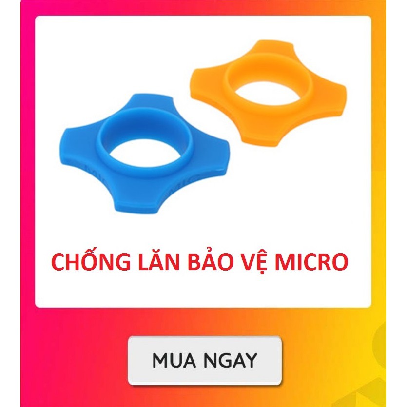 BỘ 2 CHỐNG LĂN BẢO VỆ MICRO CÓ DÂY - MICRO KHÔNG DÂY ( Màu Cam + Xanh dương )