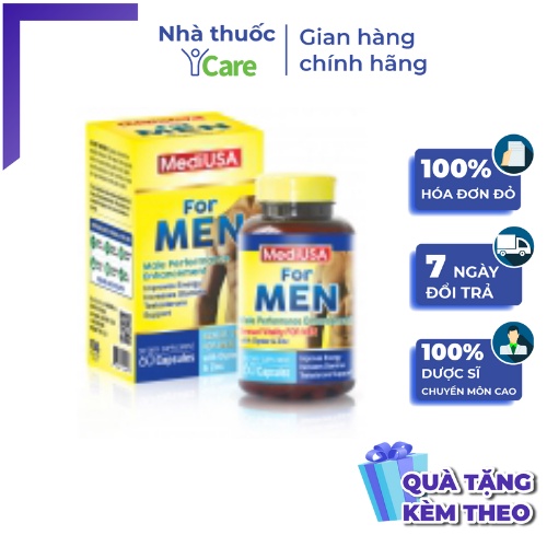 Formen MediUSA nhập khẩu chính hãng từ Mỹ hộp 60 viên - hỗ trợ tăng cường sinh lý cho phái mạnh
