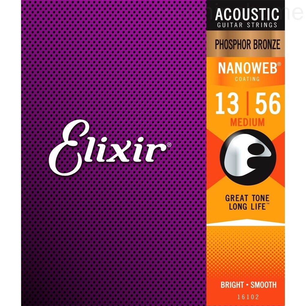 Set 6 dây đàn guitar siêu nhẹ chống ăn mòn cho Elixir 16102 13-56
