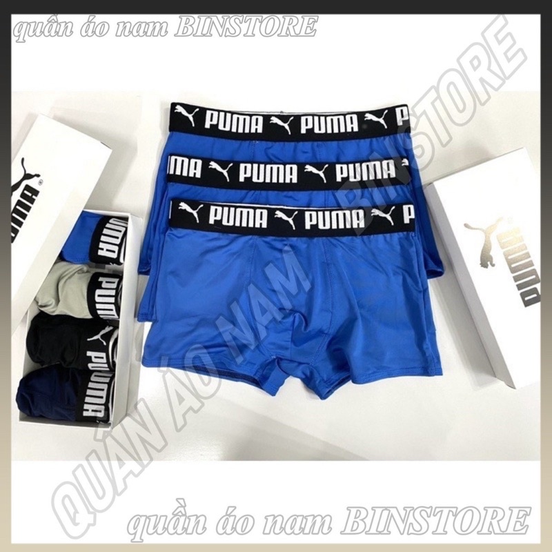 Quần sịp đùi nam,quần sịp nam hàng cao cấp, Puma Vải Thun Lạnh chất mát,thoáng khí,co giãn 4 chiều khử khuẩn
