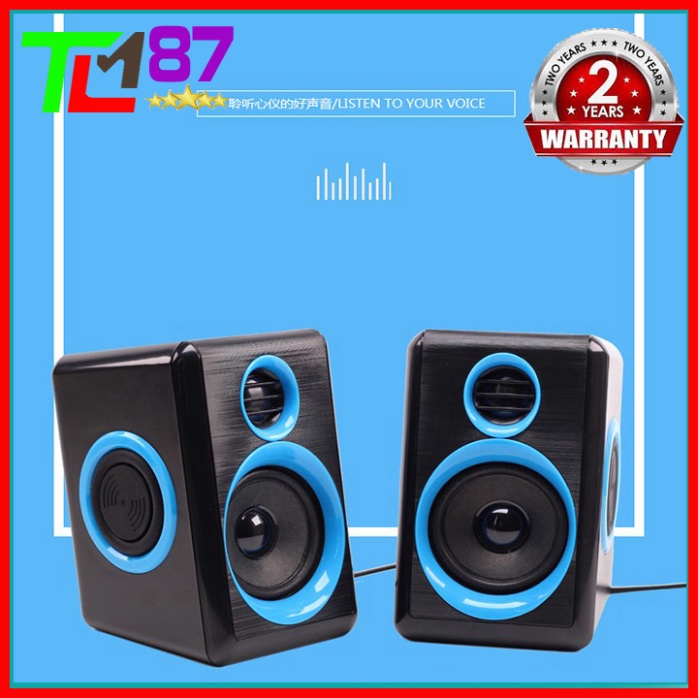 Loa Máy Vi Tính PC Laptop Để Bàn Cao Cấp 2.0 KISONLI T-005 - Loa Nghe Nhạc Mini Có Dây
