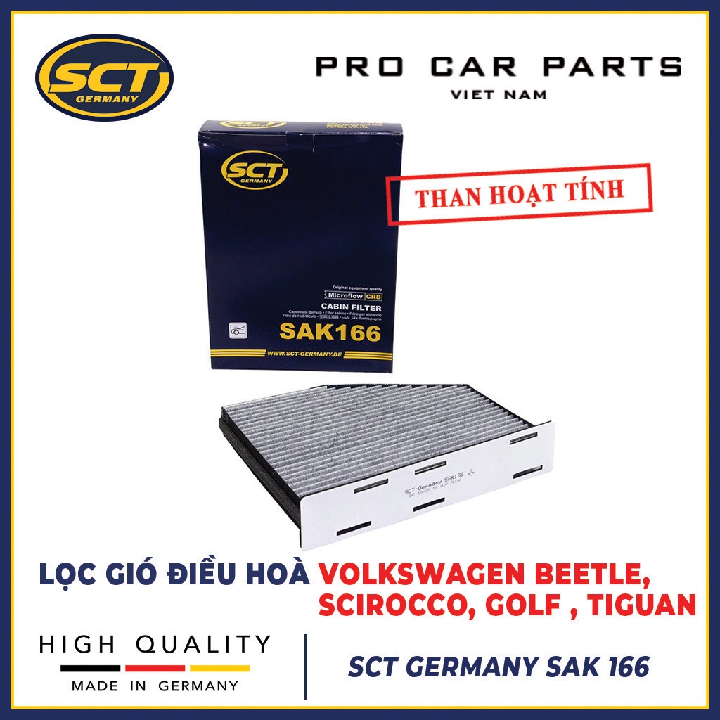 Lọc Gió Điều Hoà Volkswagen Beetle, Scirocco, Golf, Tiguan SCT GERMANY SAK 166