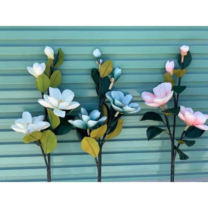 Hoa Mộc Lan Giả | Mộc Lan 6 Bông Đại | Hoa Mộc Lan Ngọc Lan Cao Cấp Hàng Loại 1 Trang Trí Nhà Cửa | Hà Hoa Flower