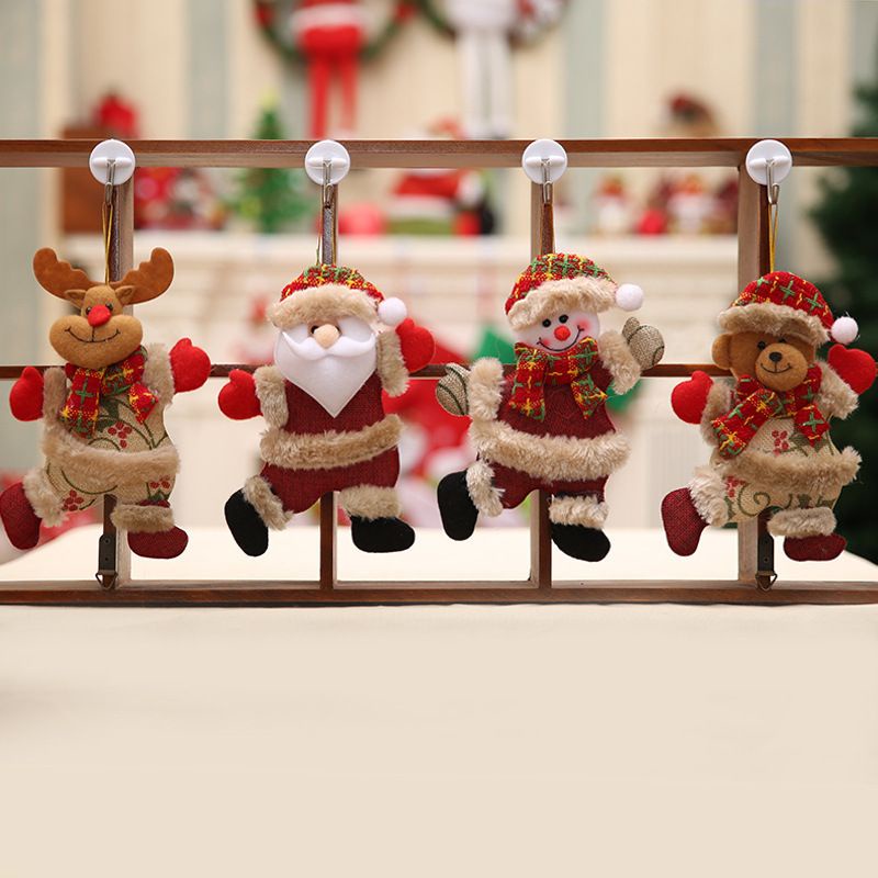 Phụ kiện vải bông treo cây mẫu  trang trí noel giáng sinh