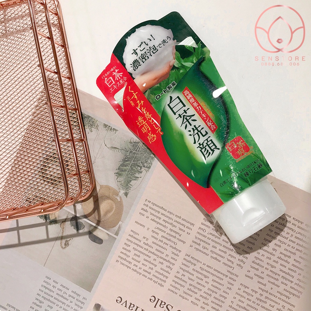 Sữa rửa mặt Trà xanh Nhật Rohto Shirochasou Green Tea Foam