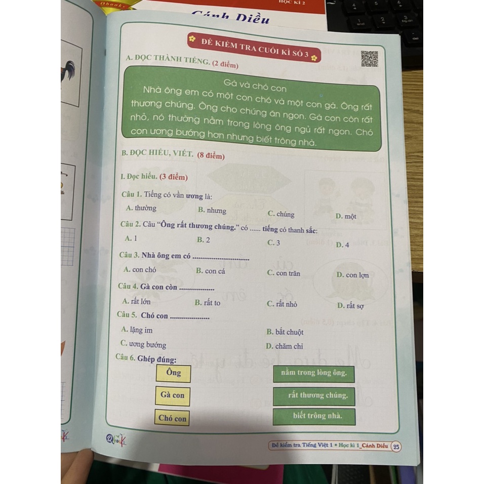 Sách - Đề kiểm tra tiếng việt 1 học kì 1