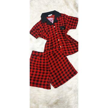 Bộ Quỳnh Anh áo croptop quần đùi lụa mango cao cấp sale