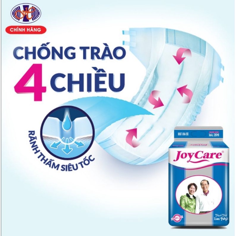 Tã bỉm dán giấy 88 miếng,tả bĩm người lớn kháng khuẩn siêu thấm JOYCARE SIZE M /L từ 40_70kg dùng