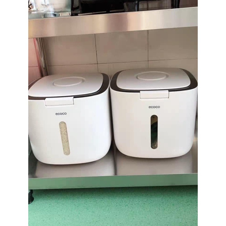 THÙNG ĐỰNG GẠO CHỐNG ẨM CAO CẤP ECOCO THÔNG MINH MẪU MỚI LOẠI 10KG | BigBuy360 - bigbuy360.vn