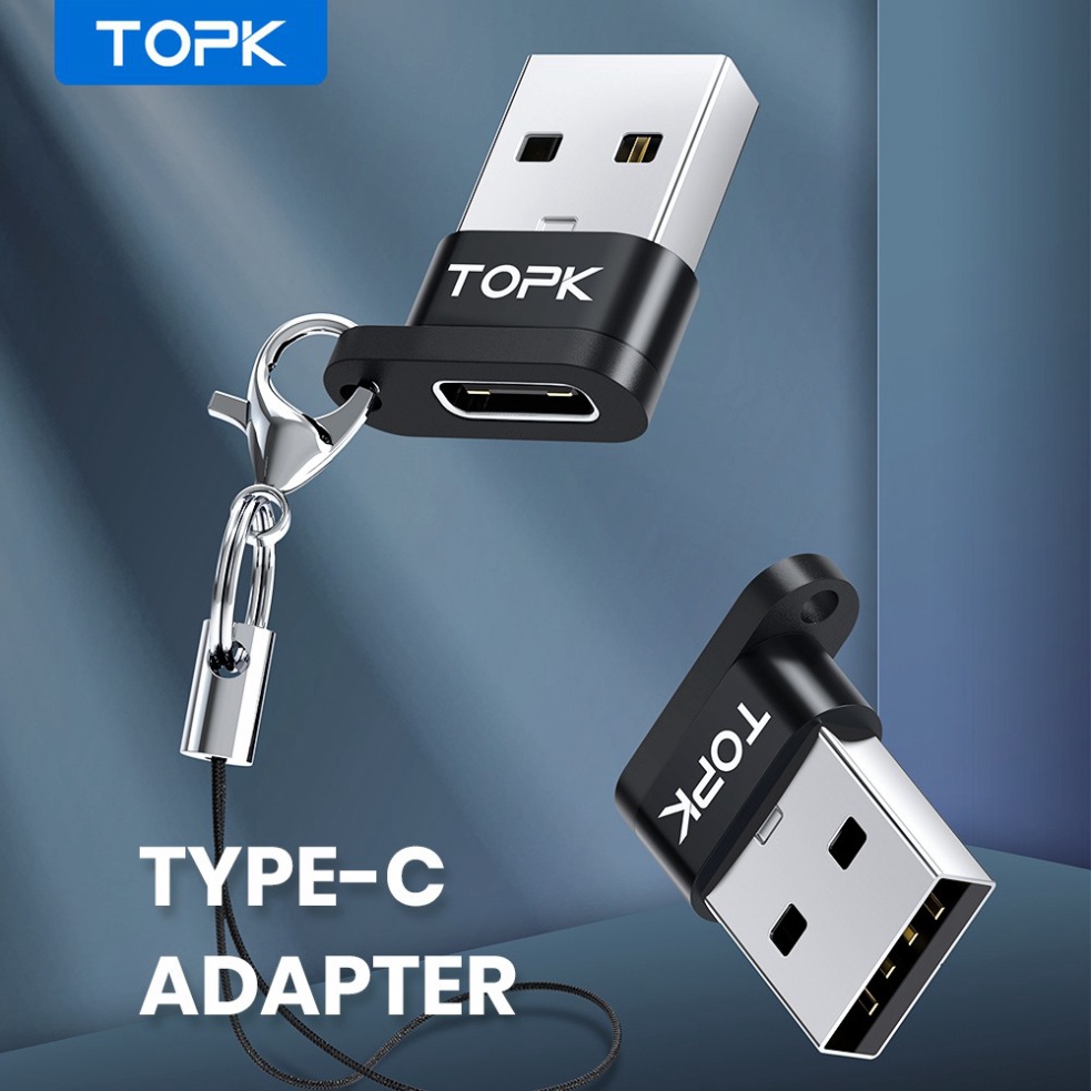 Đầu Chuyển Đổi OTG AT12 Z23 USB Type C Sang Cổng USB 2.0 Có Dây Buộc Tiện Dụng