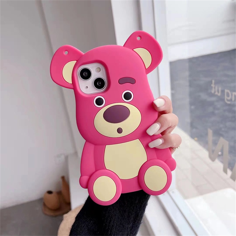 Ốp Điện Thoại In Hình Gấu Pooh/Gấu Pooh Ba Chiều Lớn Cho iPhone X XS XR 11 11ProMax 12ProMax 12Pro 12 13 13ProMax 6/7/8 Plus iPhone 6S