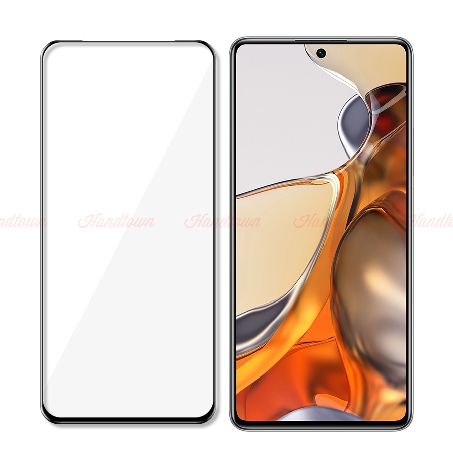 Cường Lực 9H Xiaomi Mi 11T 11T Pro 5G Trong Suốt Full Màn Full Keo Chống Nước Chống Xước Chống Vân Handtown