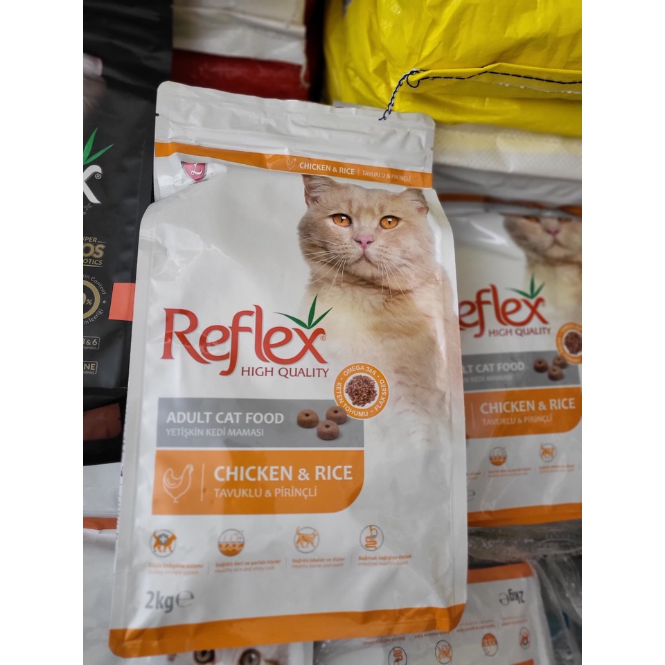 Reflex 2kg thức ăn hạt cho mèo con vị gà &amp; rice nhập khẩu Thổ Nhĩ Kỳ