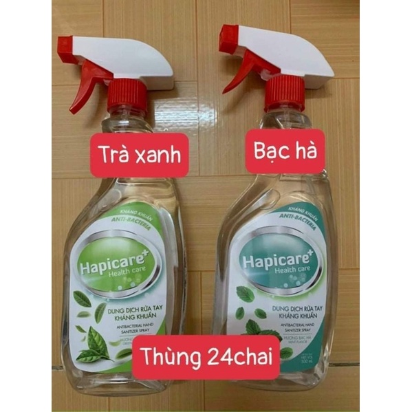 Xịt Rửa Tay Khô Hapicare 500ml