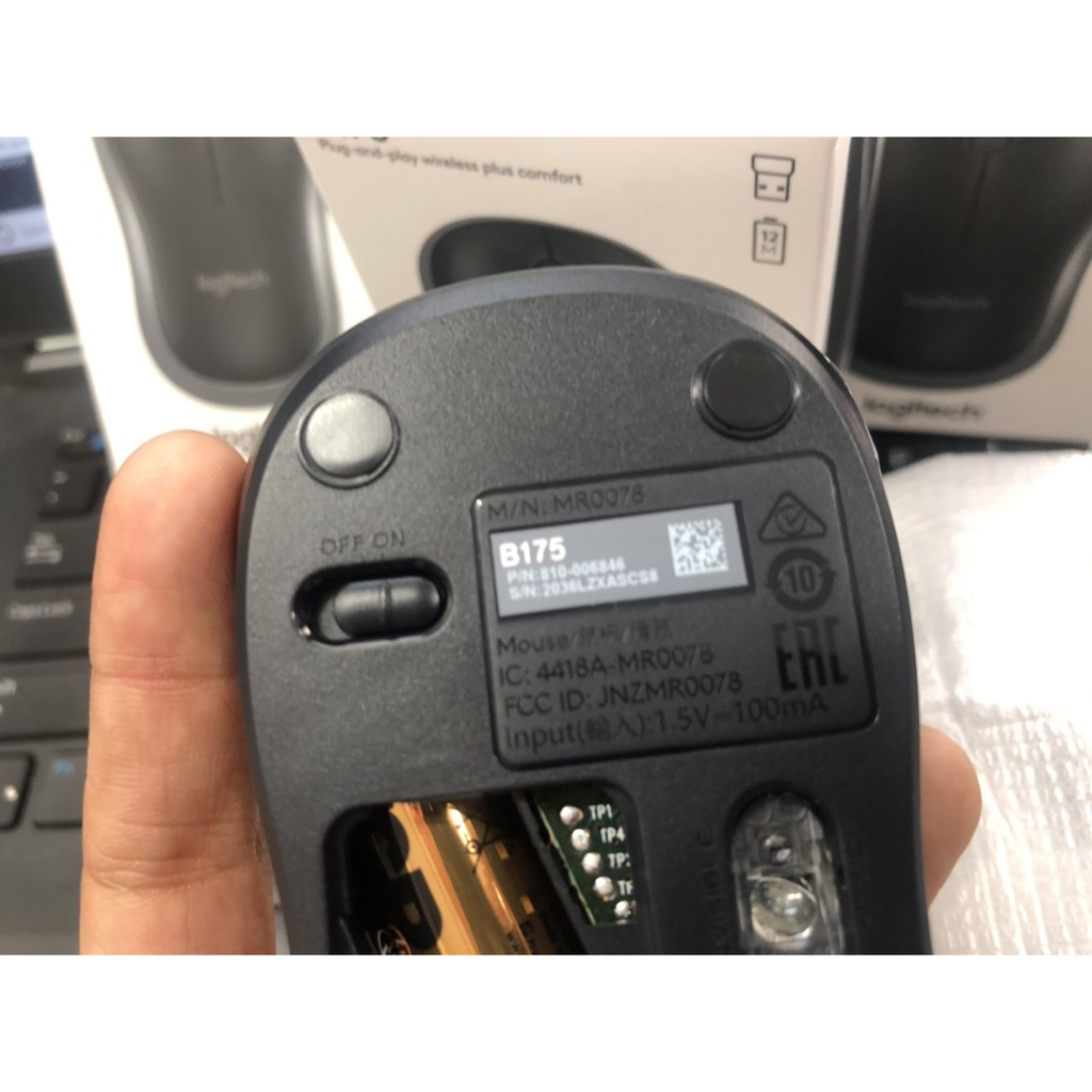 Chuột Không Dây✨Free Ship ✨ Chuột Không Dây LOGITECH B175- Độ Nhạy Cao- Chính Hãng DIGIWORLD - Bảo Hành 12 Tháng