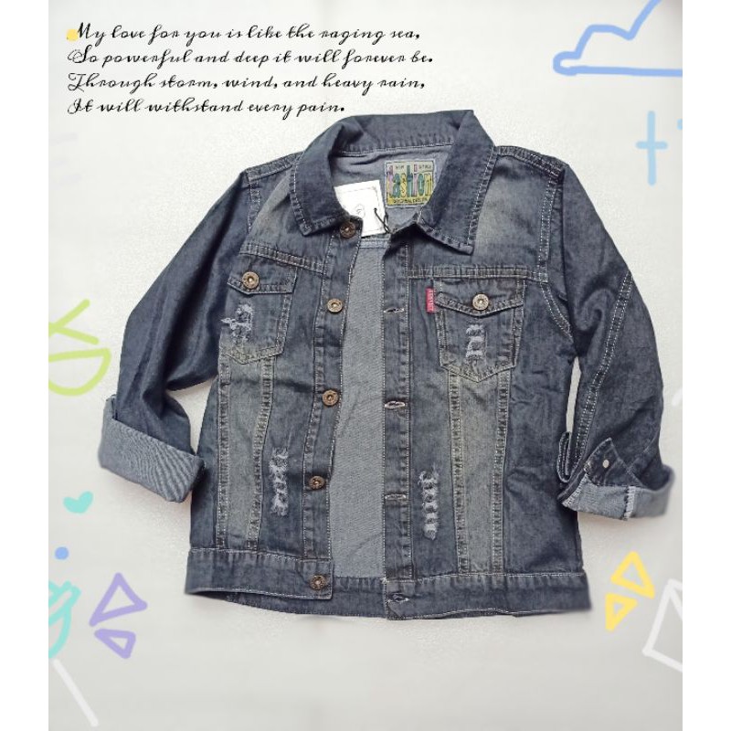 Áo khoác cho bé jean cho Bé Trai