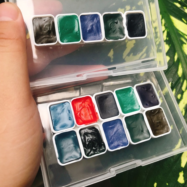 Pocket màu nước Supervision tách lớp set 5 - 10 màu 1ml