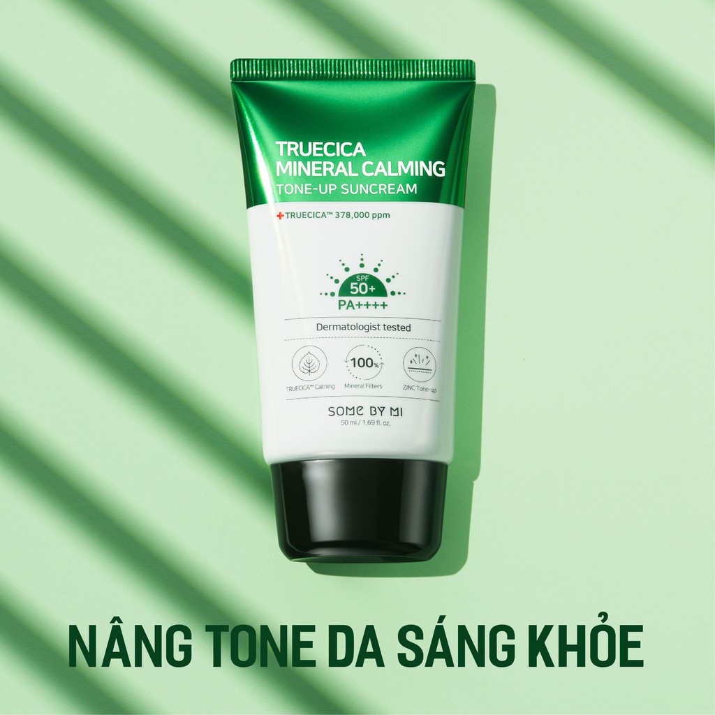 Some By Mi Kem chống nắng Truecica Mineral Calming Tone-up Suncream 50ml