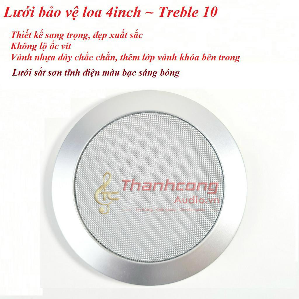 Màng lưới bảo vệ loa 4inch ~ Treble 10. Lưới tản nhiệt, e căng loa Loại không để lộ ốc vít