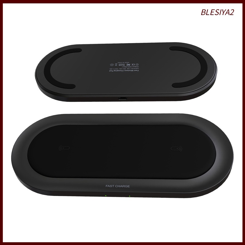 [BLESIYA2] Wireless Fast Charger 20W Qi Dual Charging Pad Charger for Samsung Universal