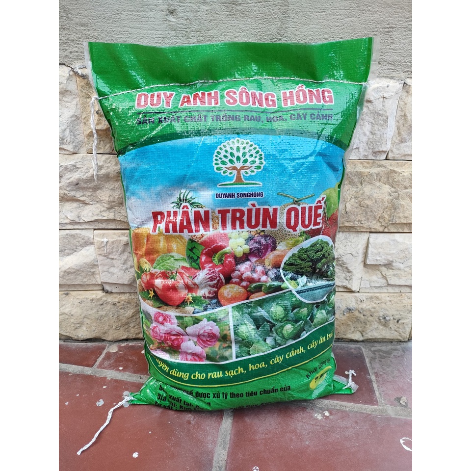 Phân trùn quế Duy Anh 5kg trộn đất trồng rau