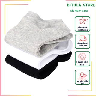 Set 10 đôi tất nam zara men cổ ngắn thấm hút mồ hôi thoáng chân khử mùi