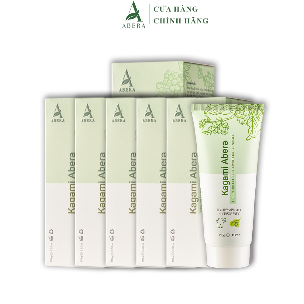 Combo 6 Hộp Men Trắng Răng Kagami Abera - Đánh Bay Ngay Mọi Vết Ố Vàng, Mảng Bám Trên Răng
