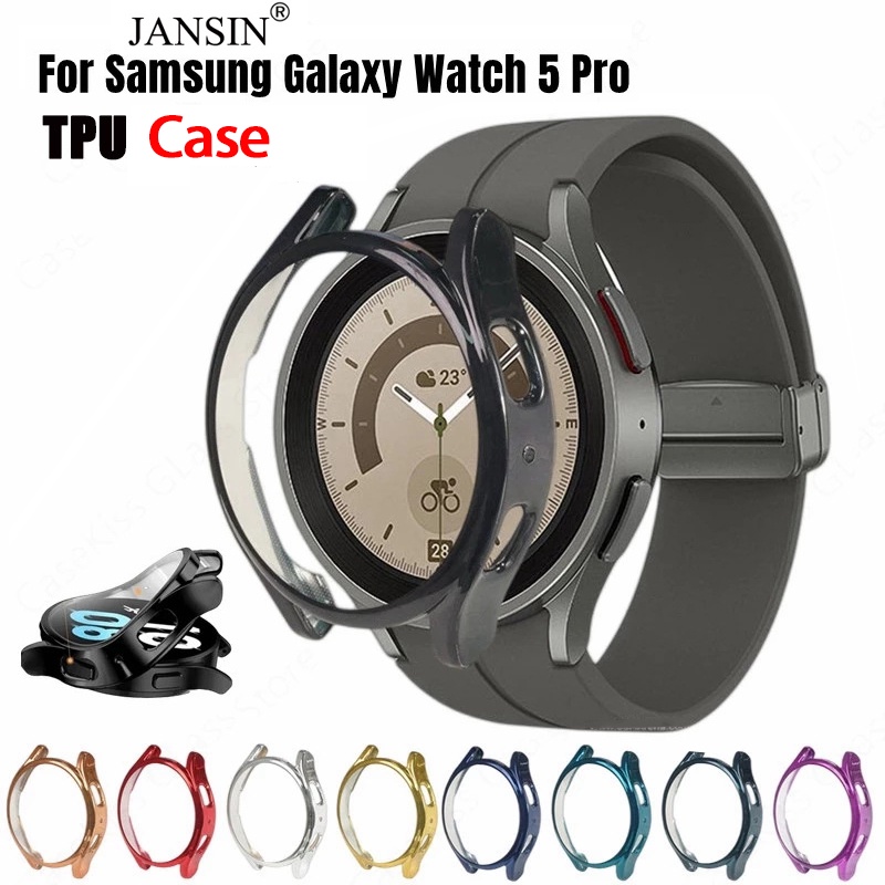 Ốp bảo vệ mặt đồng hồ thông minh Jansin bằng TPU thích hợp cho samsung galaxy watch 5 pro 45mm