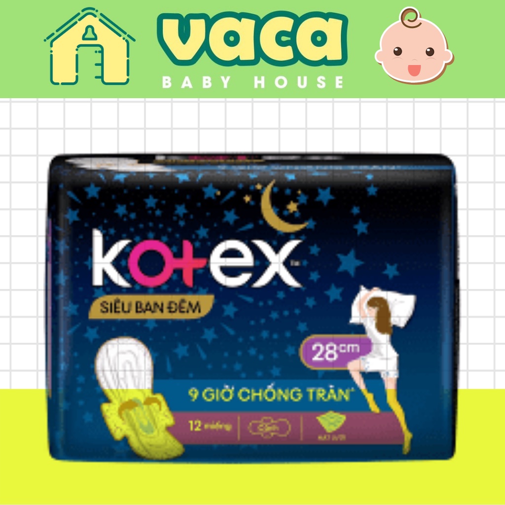 Băng vệ sinh Kotex Style Đêm dày cánh 28cm (4 miếng)