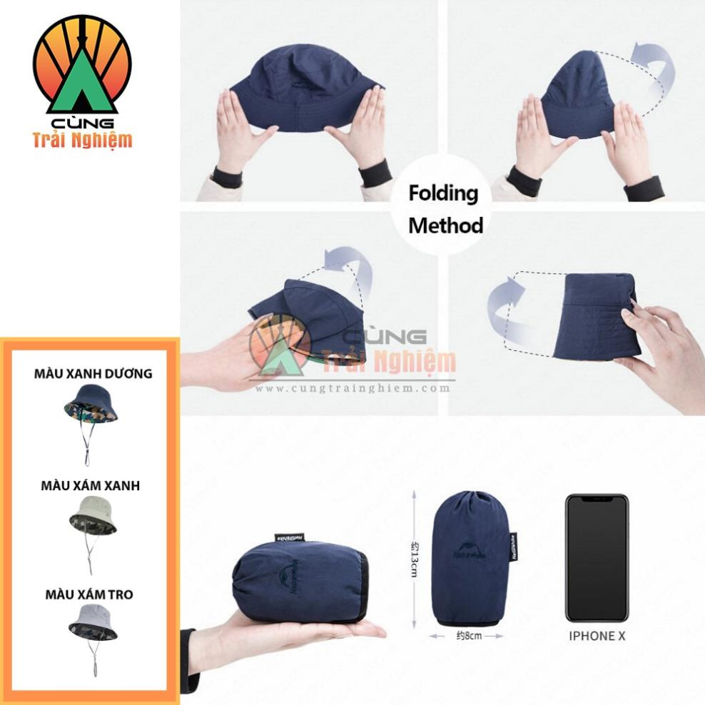 [CHÍNH HÃNG] Mũ Tai Bèo, Nón Bucket xinh Chống Nắng, Chống Tia UV Cho Du Lịch, Câu Cá, Cắm Trại Naturehike NH18H008-T 👒