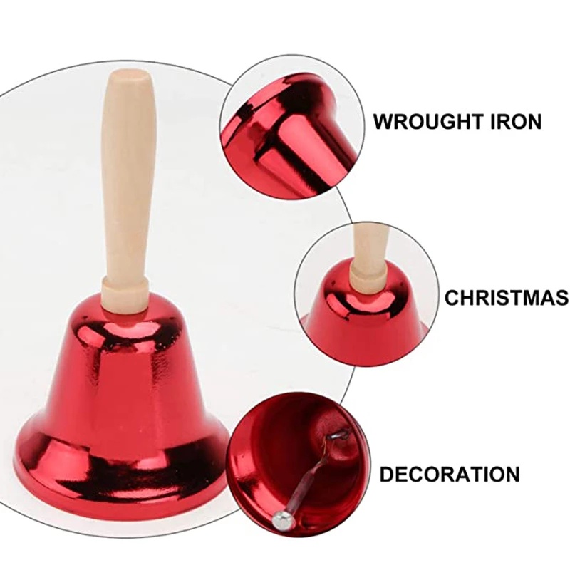 Chuông đồng 65mm tay cầm gỗ độc đáo tùy chọn màu sắc chất lượng