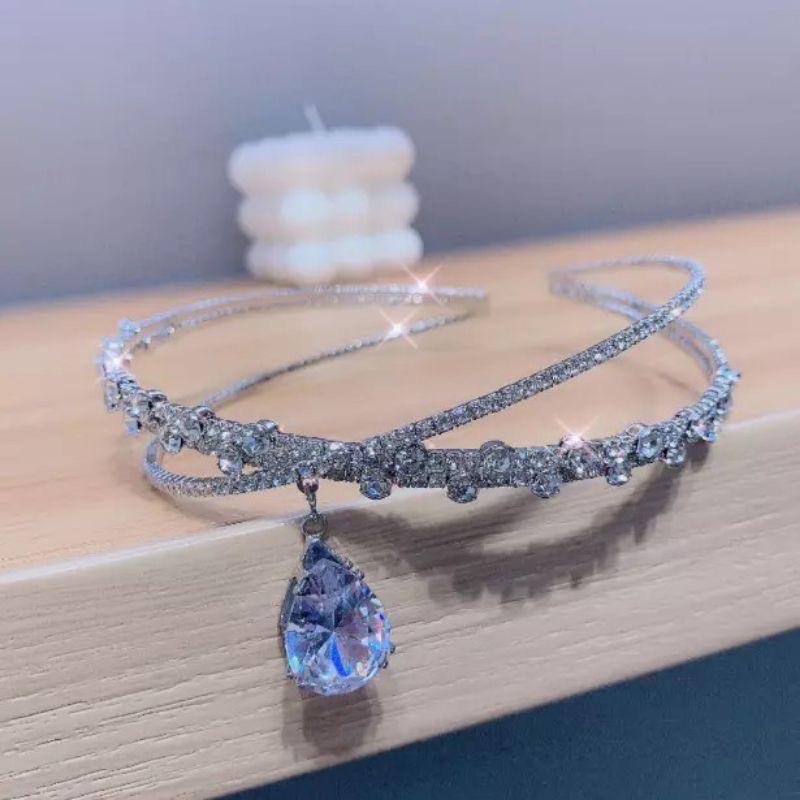 Kiềng cổ - vòng cổ tròn đính đá