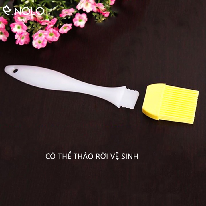 Combo 4 Cây Chổi Cọ Quét Dầu Mỡ, Gia Vị, Nước Sốt Lên Thực Phẩm Chất Liệu Silicone An Toàn