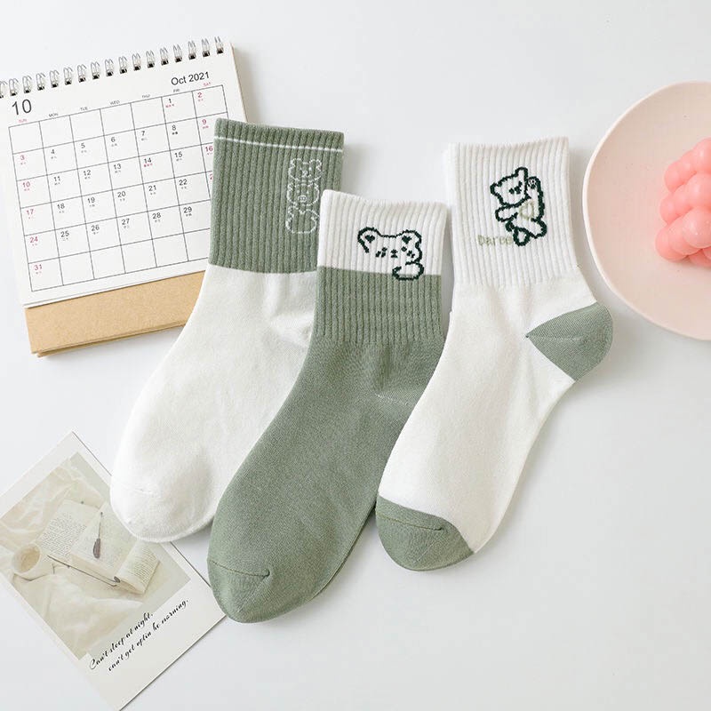 Tất vớ cổ cao nữ chất liệu vải cotton co giãn bốn chiều - Sope Shop