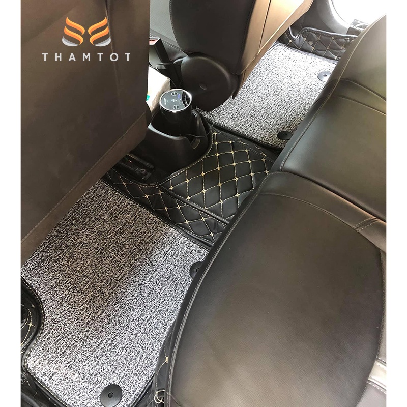 Thảm lót sàn ô tô 6D Vinfast Fadil da PU trám cao cấp, không mùi, giảm tiếng ồn, chống nước 100%_Thamtot90