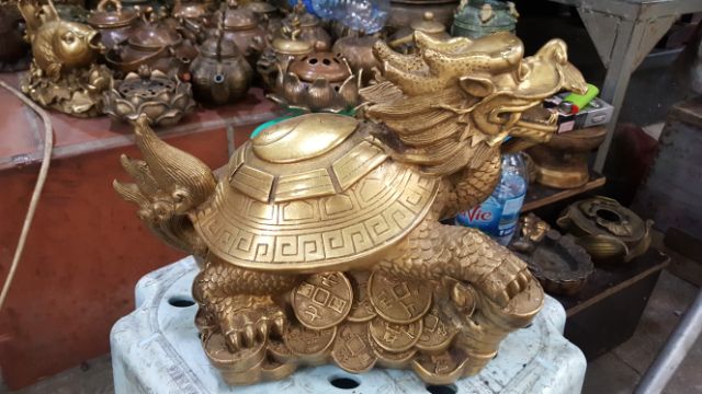 Rùa Đầu Rồng (Long Quy) cao 15cm