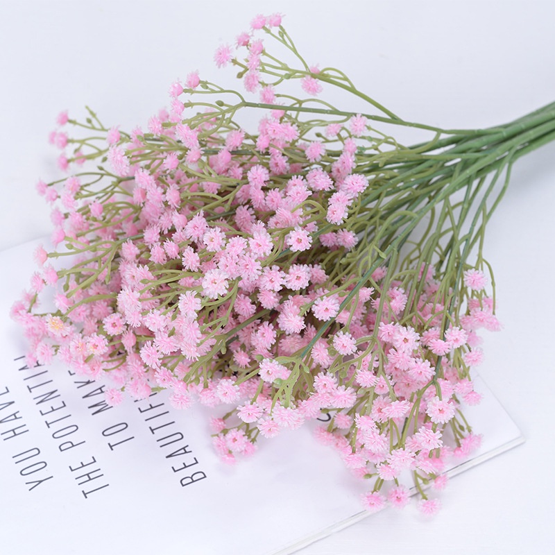 Bó Hoa gypsophila Nhân Tạo Bằng Nhựa Mềm Mại Dùng Để Trang Trí Nội Thất